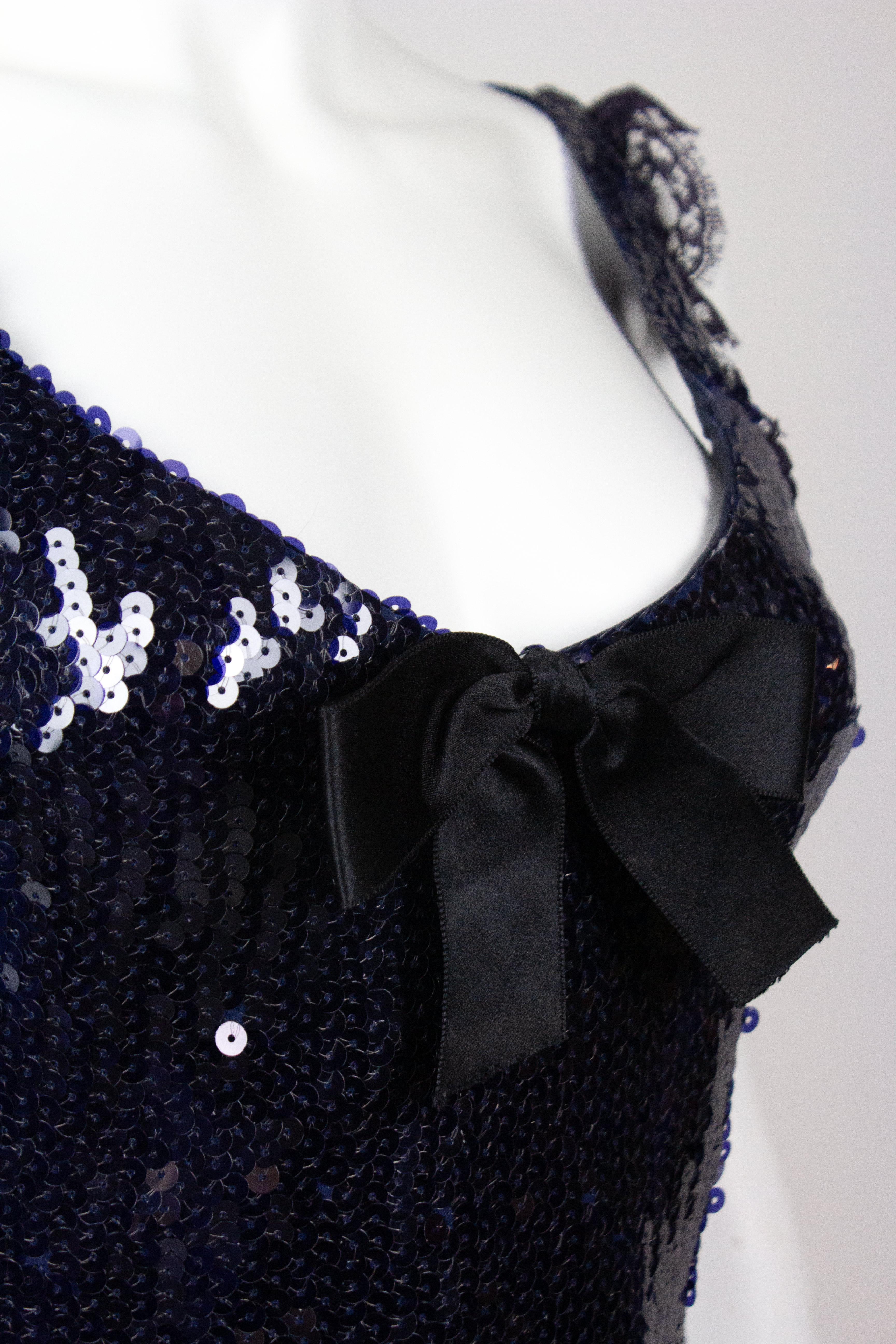 Chanel 1994 Sequin Bow Dress 2