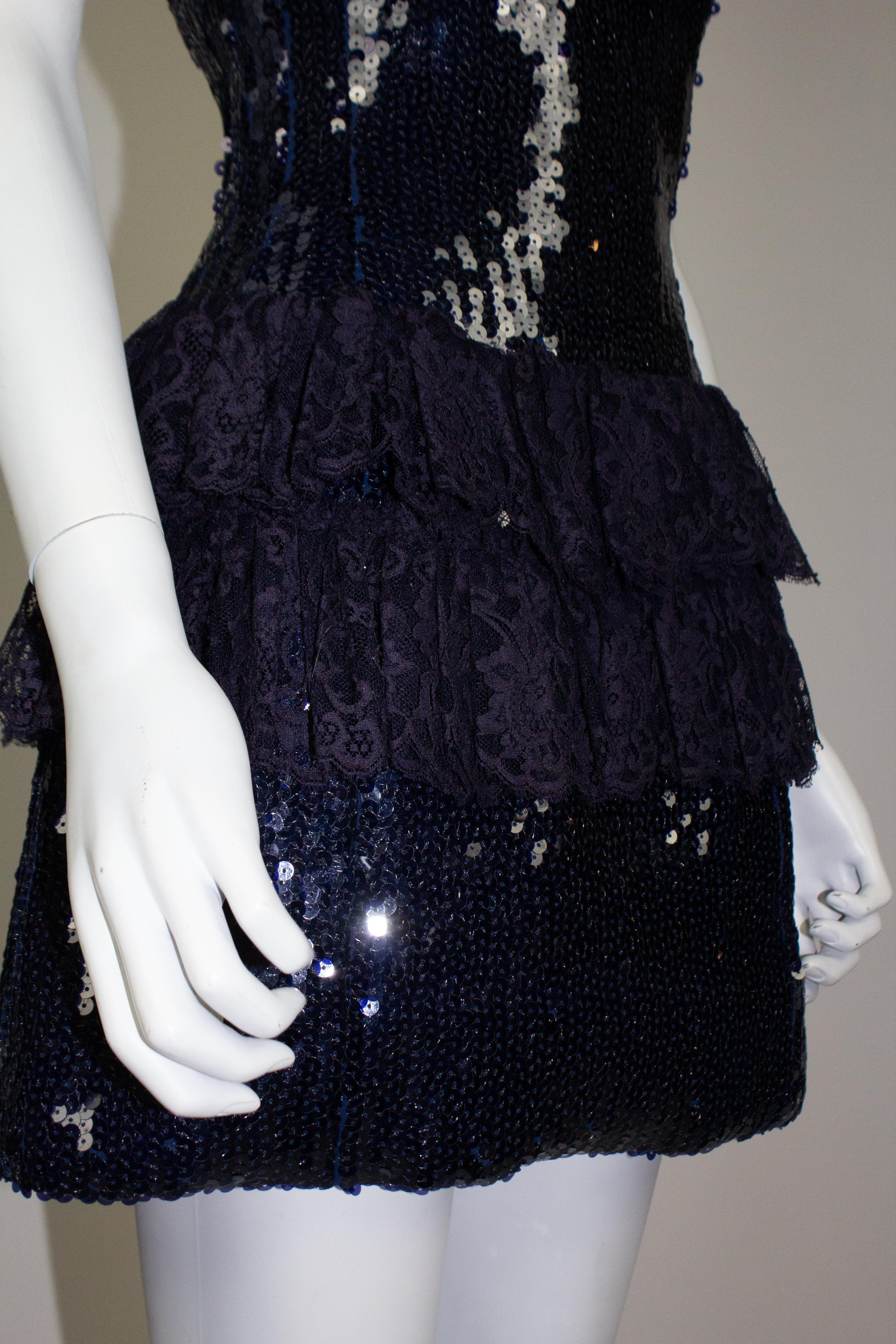 Chanel 1994 Sequin Bow Dress 3