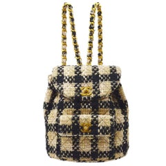 Chanel 1994 Tweed Duma Backpack Medium
