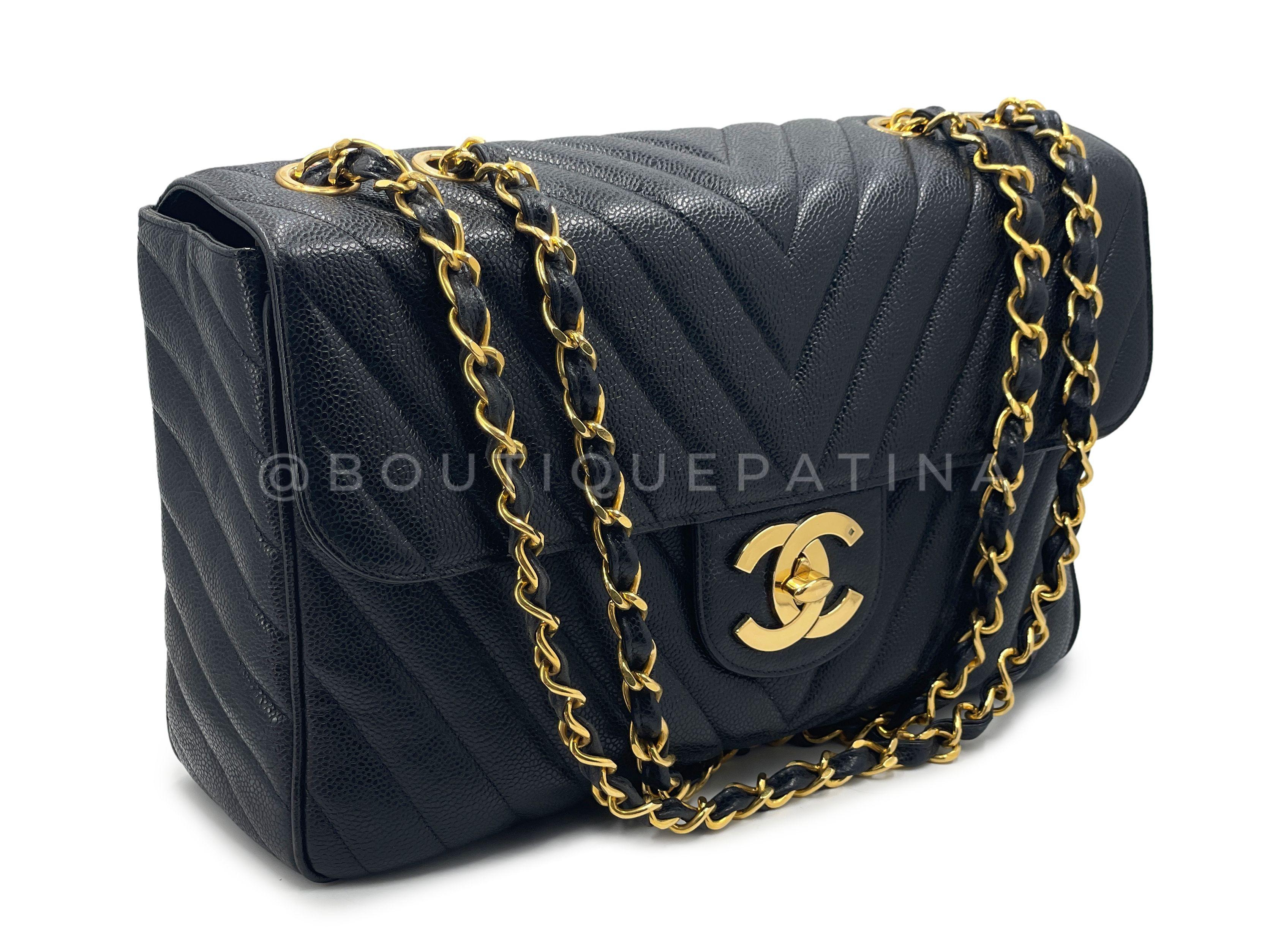 Store item: 66750
The Cadillac of all vintage Chanel flaps is this 14