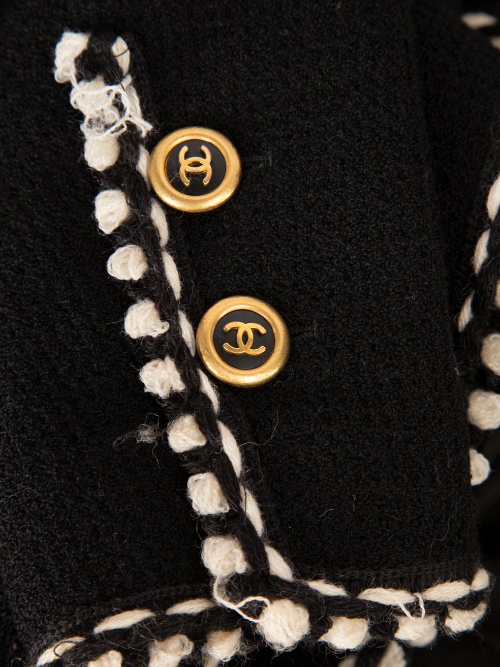 Chanel 1994 Vintage Black Tweed Co-Ord Size XXXL 1