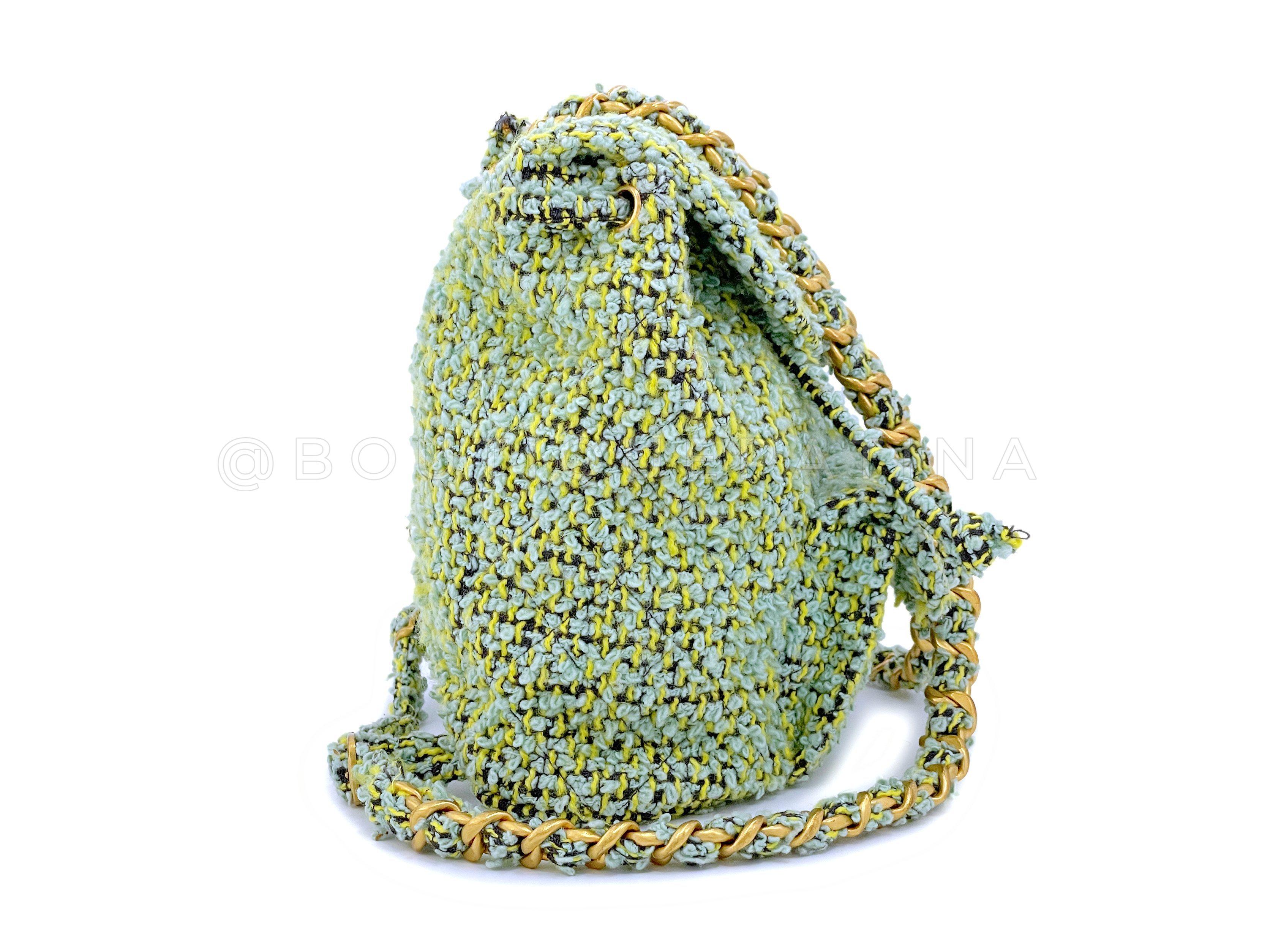 chanel backpack tweed