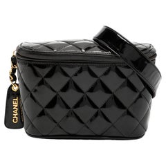 Chanel 1994 Vintage gesteppte Diamantstich Lack Taille Beutel Fanny Pack Tasche