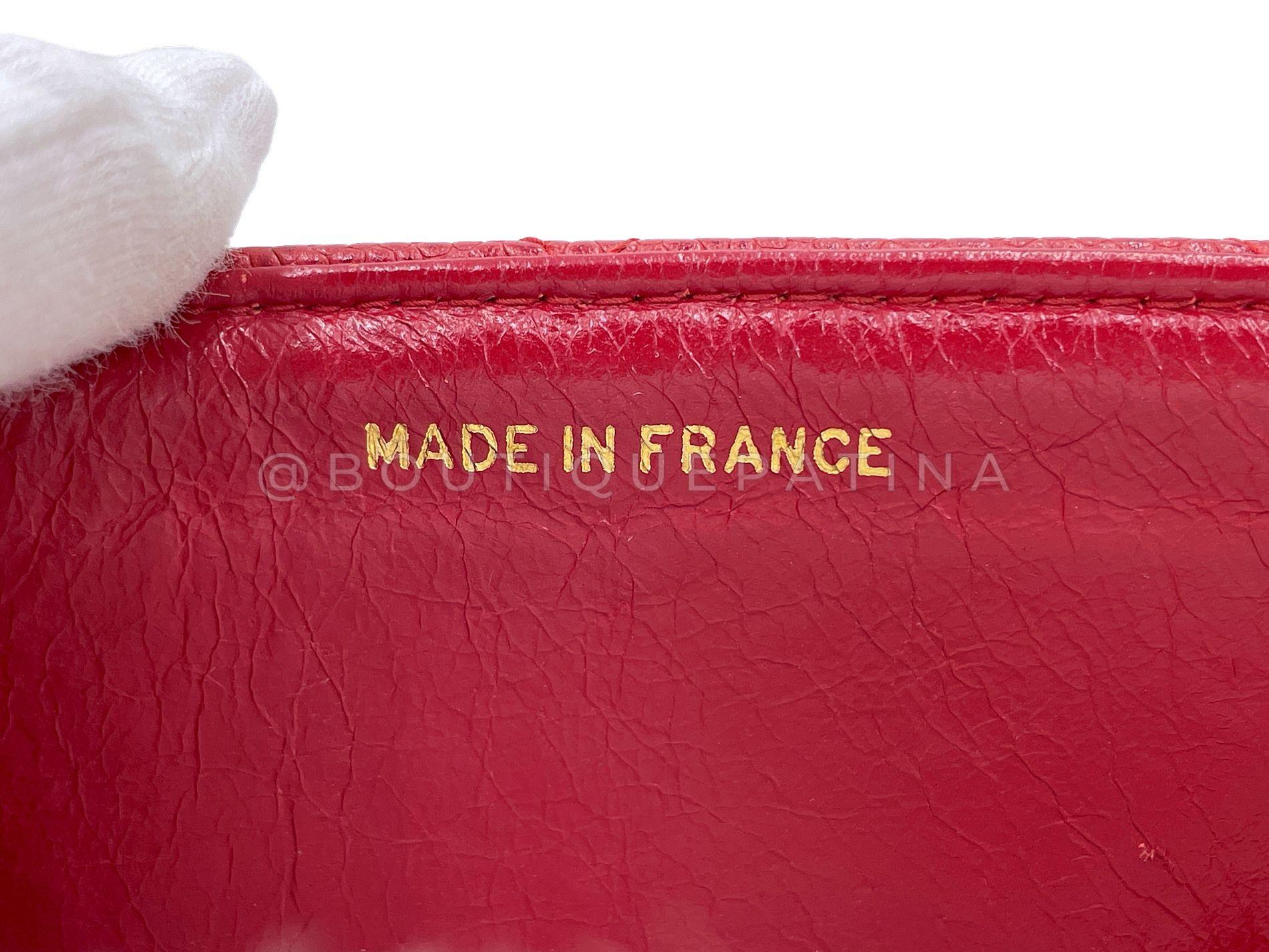 Chanel 1994 Vintage Caviar Petit sac à rabat Diana 24k GHW 68221 en vente 7