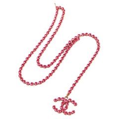 Chanel 1995 Barbie Collection Pink Rhinestone Belt