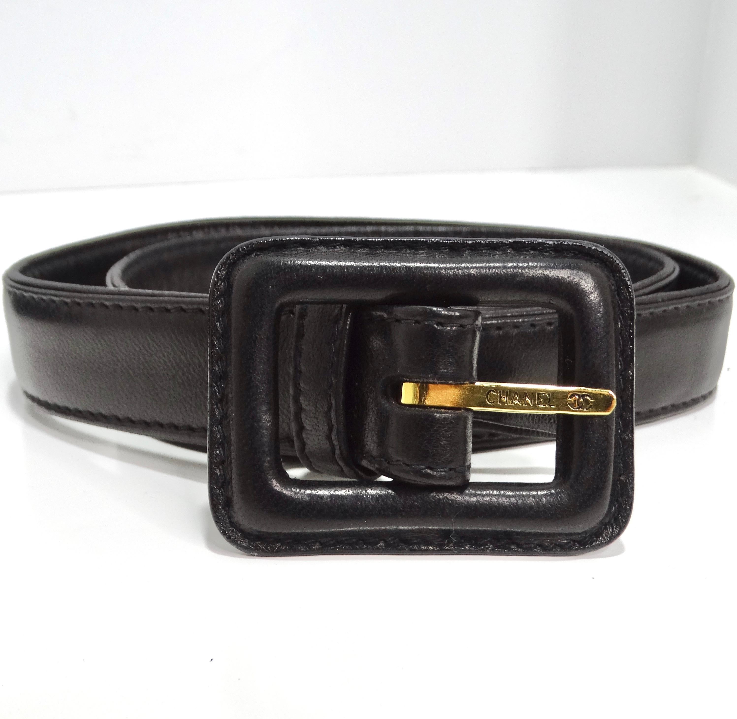 Chanel 1995 Black Caviar Leather Belt Bag 7