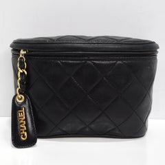Chanel 1995 Black Caviar Leather Belt Bag