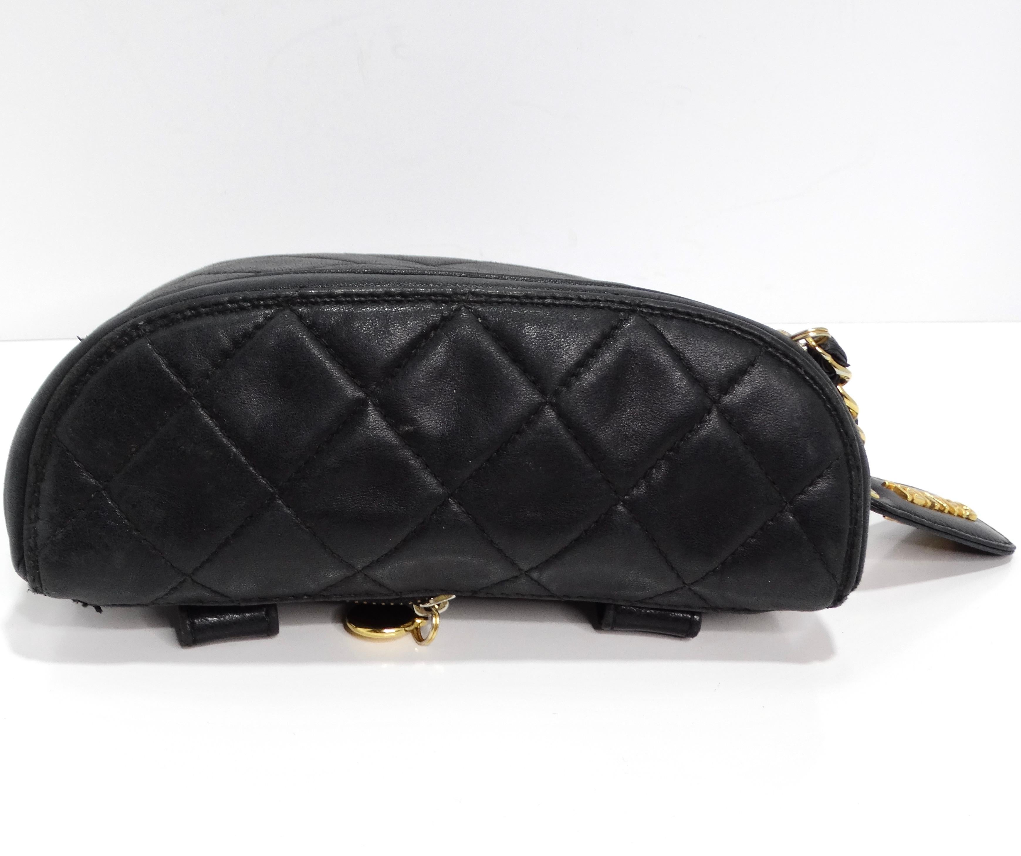 Women's or Men's Chanel 1995 Black Caviar Leather Belt Bag