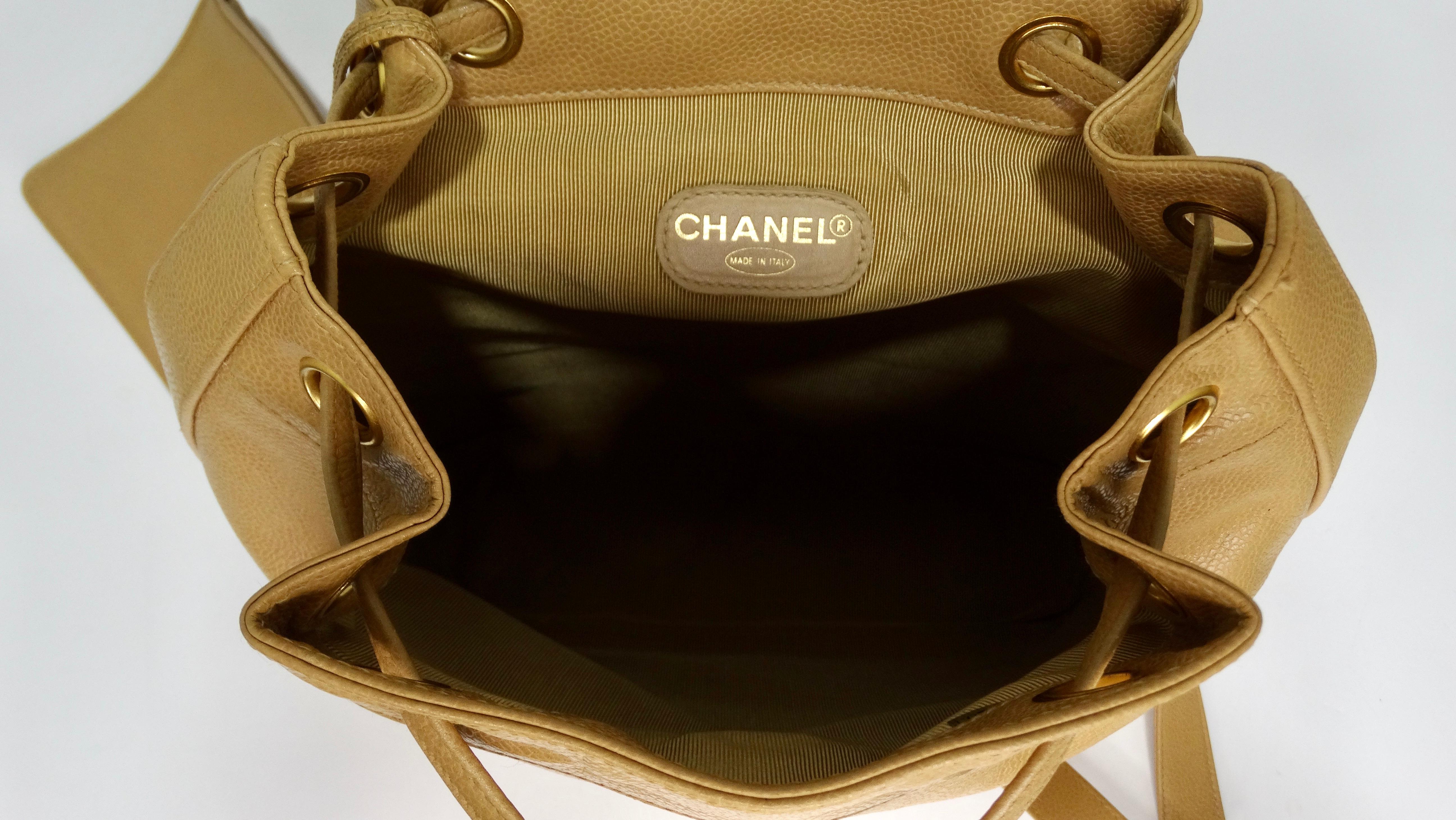 Women's or Men's Chanel 1995 CC Caviar Backpack