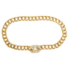 Chanel 1995 Ceinture T75 Impresionante maxi CC cadena eslabón Cinturón US27 Talla S Prístina