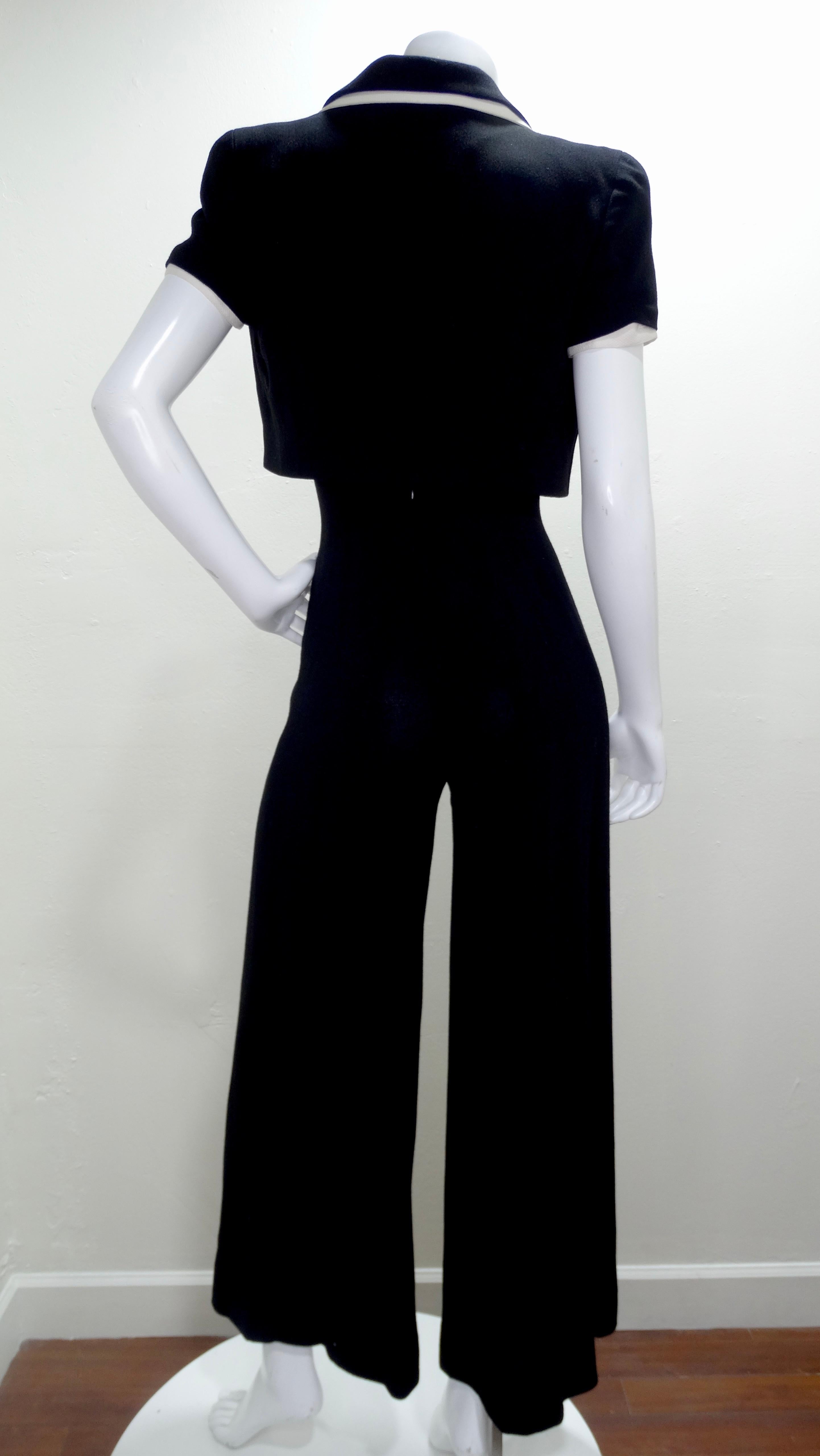 Chanel 1995 Jumpsuit W/ Matching Bolero  In Good Condition In Scottsdale, AZ