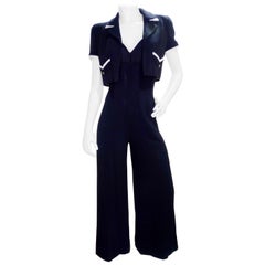 Vintage Chanel 1995 Jumpsuit W/ Matching Bolero