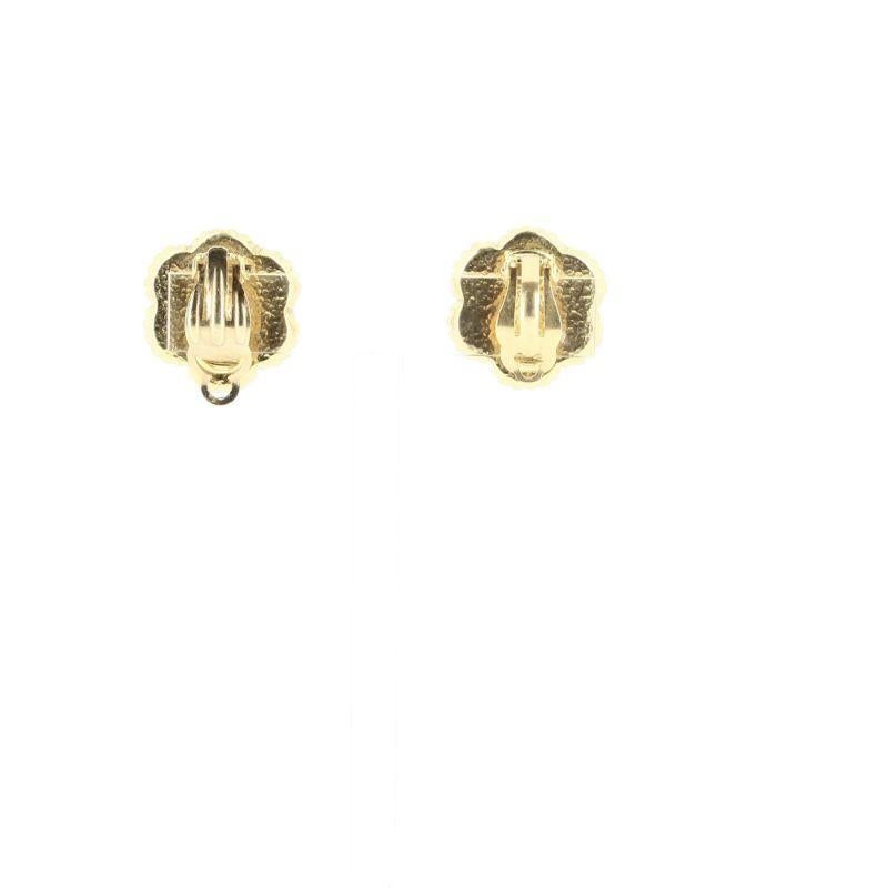 shamrock earrings gold