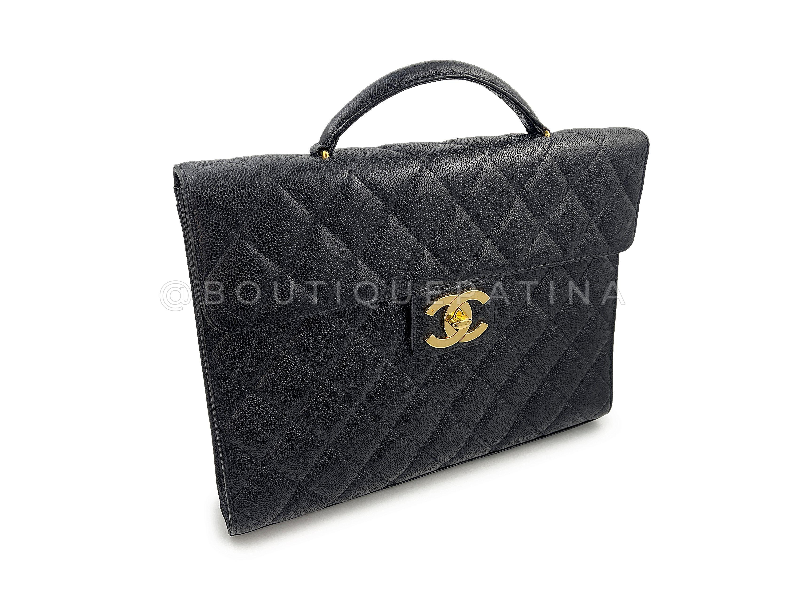Store item: 67916
Vintage caviar bags are extremely hard to find -- usually vintage Chanel bags are in lambskin. The combination of the pebbled calfskin with the 24k gold plated hardware is a holy grail for many Chanel enthusiasts.

This is a