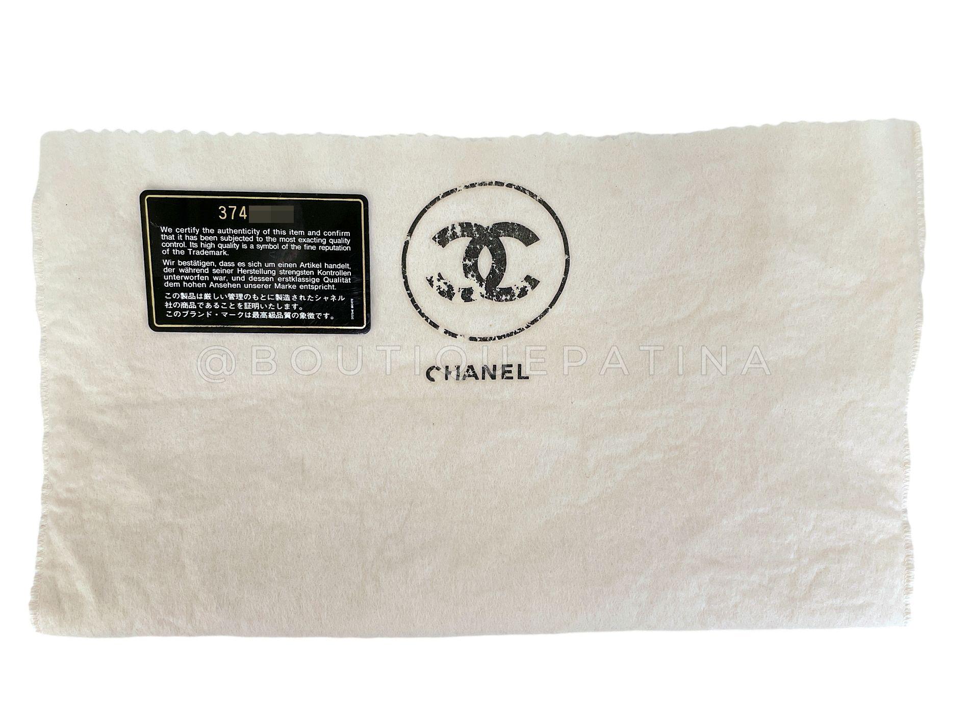 Chanel 1995 Vintage Holographic Green Vanity Case Bag 24k GHW 68337 For Sale 10