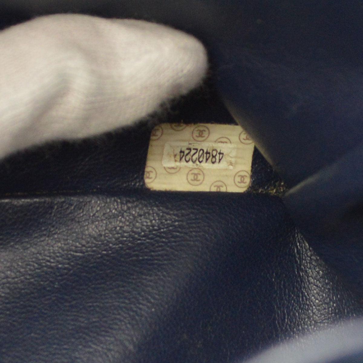 Chanel 1996-1997 Denim Faux Tortoiseshell Chain Classic Flap Jumbo Bag 7
