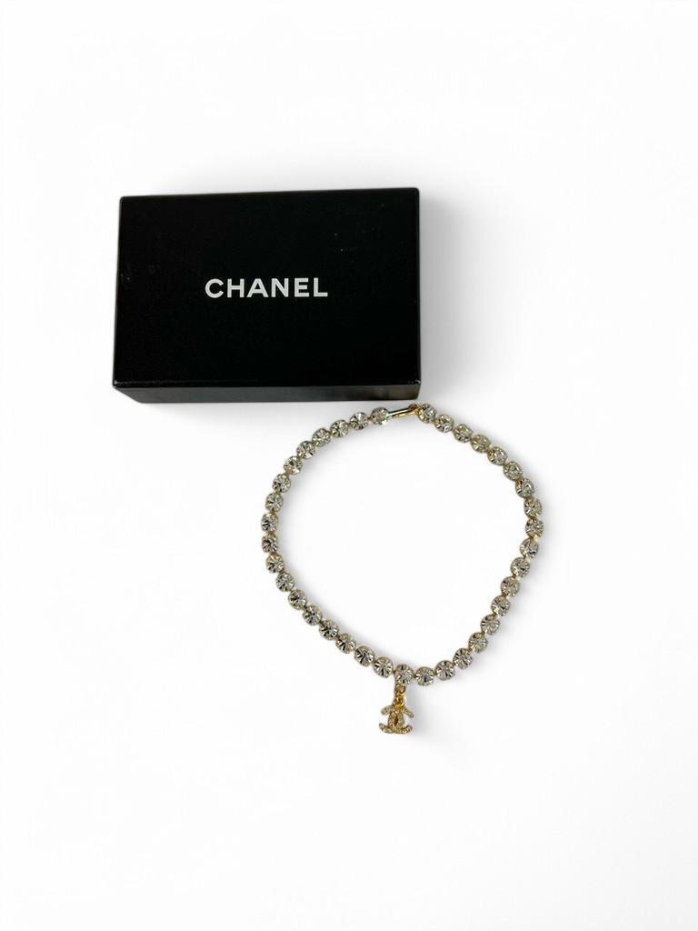 Chanel 1996 CC girocollo con strass 