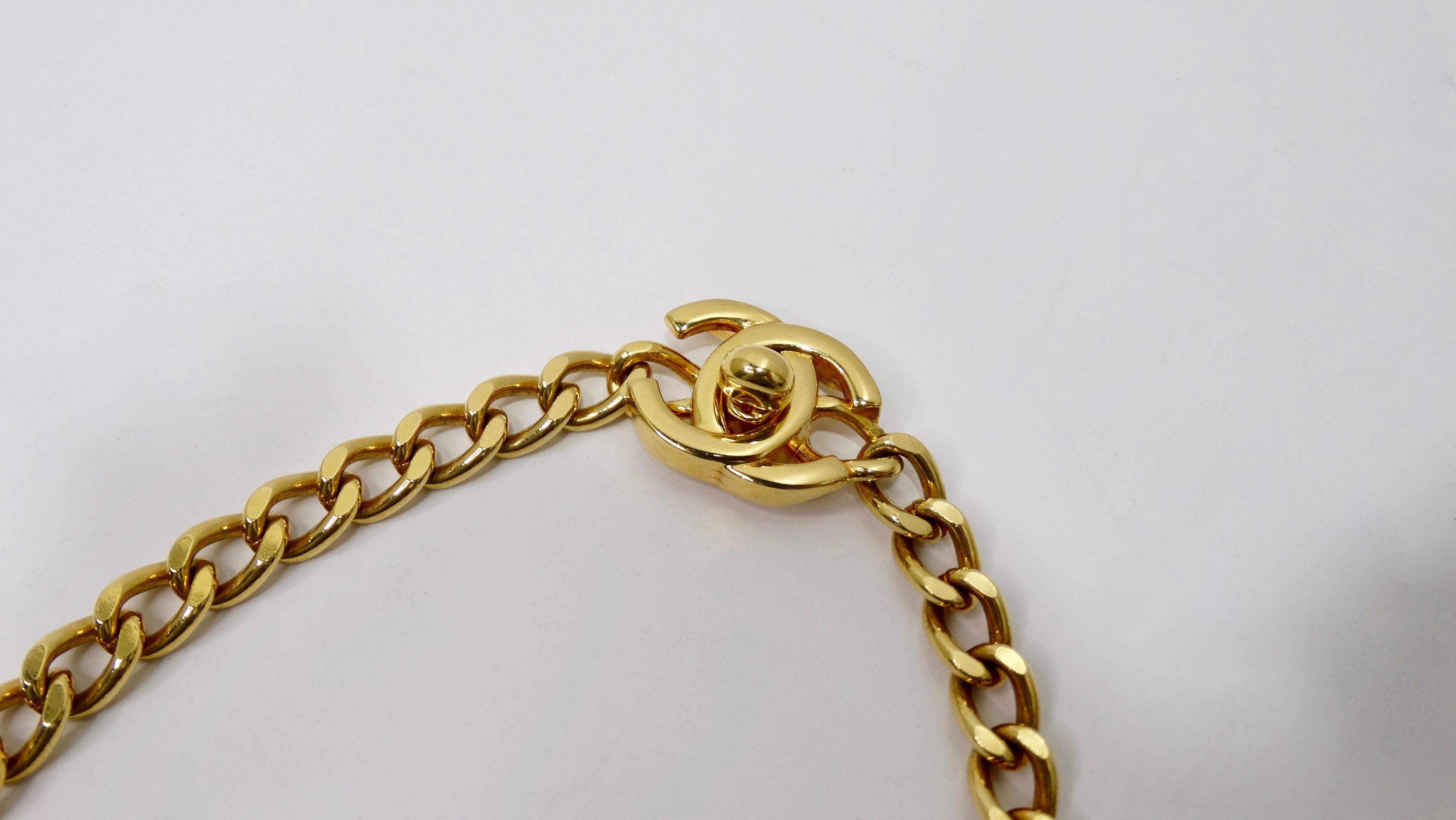 Chanel 1996 CC Turn-Lock Necklace 1