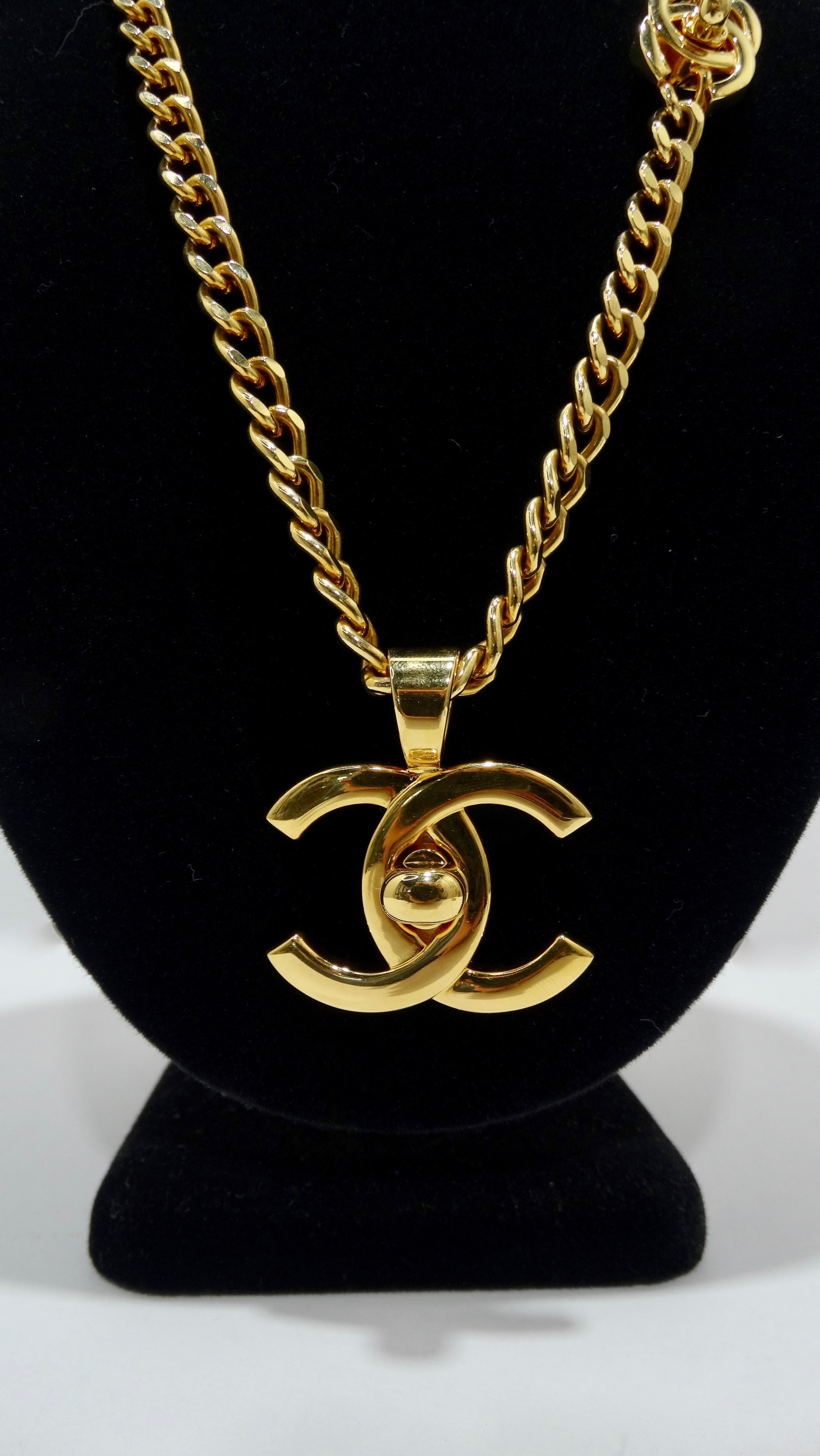 Chanel 1996 CC Turn-Lock Necklace  2