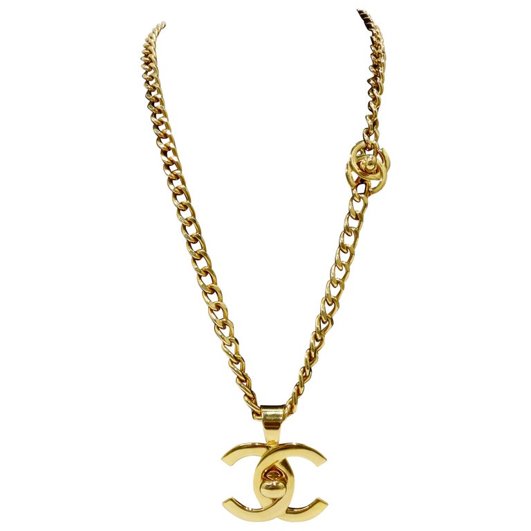 Chanel 1996 CC Turn-Lock Necklace