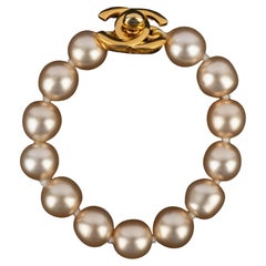 Chanel 1996 gedrehtes Perlenarmband
