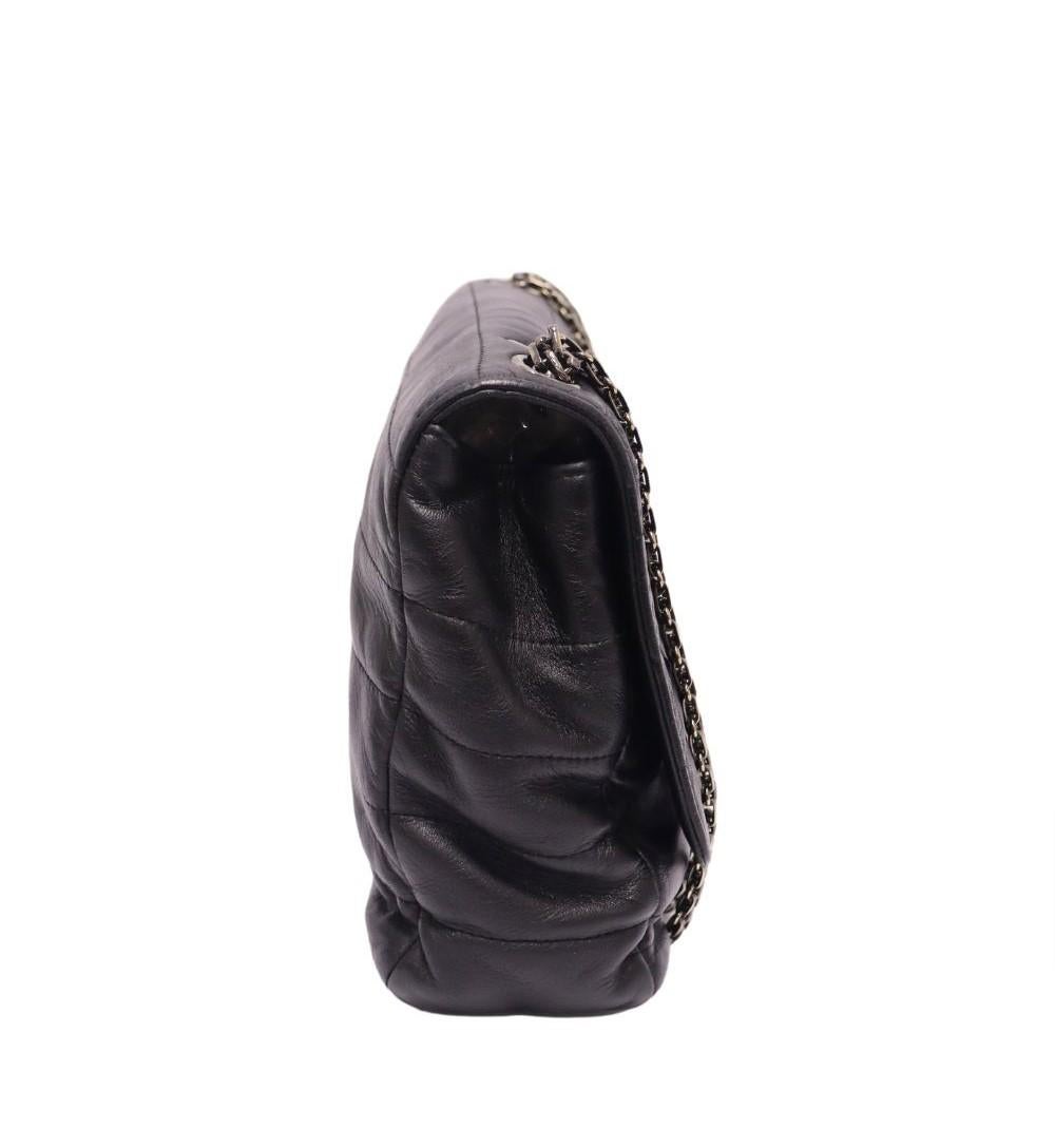 Chanel 1997/1999 Vintage Horizontal Stitch Flap Bag In Excellent Condition In Amman, JO