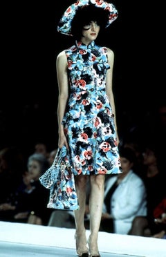 Chanel 1997 Graffiti Floral Tropical Towel Beach Pool Resort Quilted Tote Bag