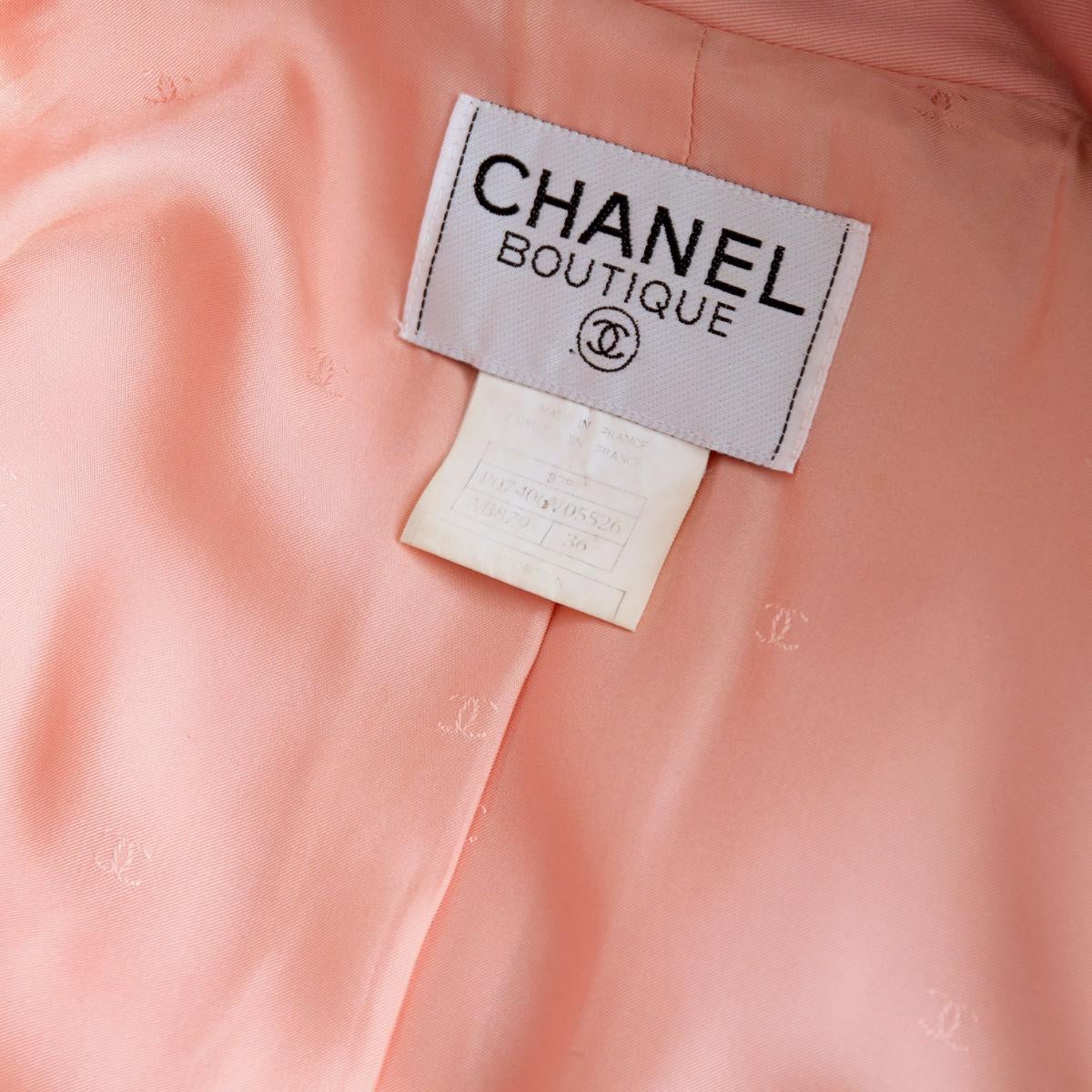 CHANEL 1997 Pink Jacket & Jumpsuit Set - CC Logo Buttons by Karl Lagerfeld 4