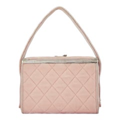 Chanel 1997 Quilted Vanity Top Handle Bag – Blush Pink