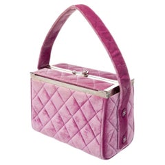 Chanel 1997 Quilted Vanity Top Handle Bag – Hot Pink