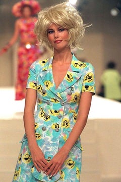 Chanel 1997 Spring Camellia Flower Slip Dress