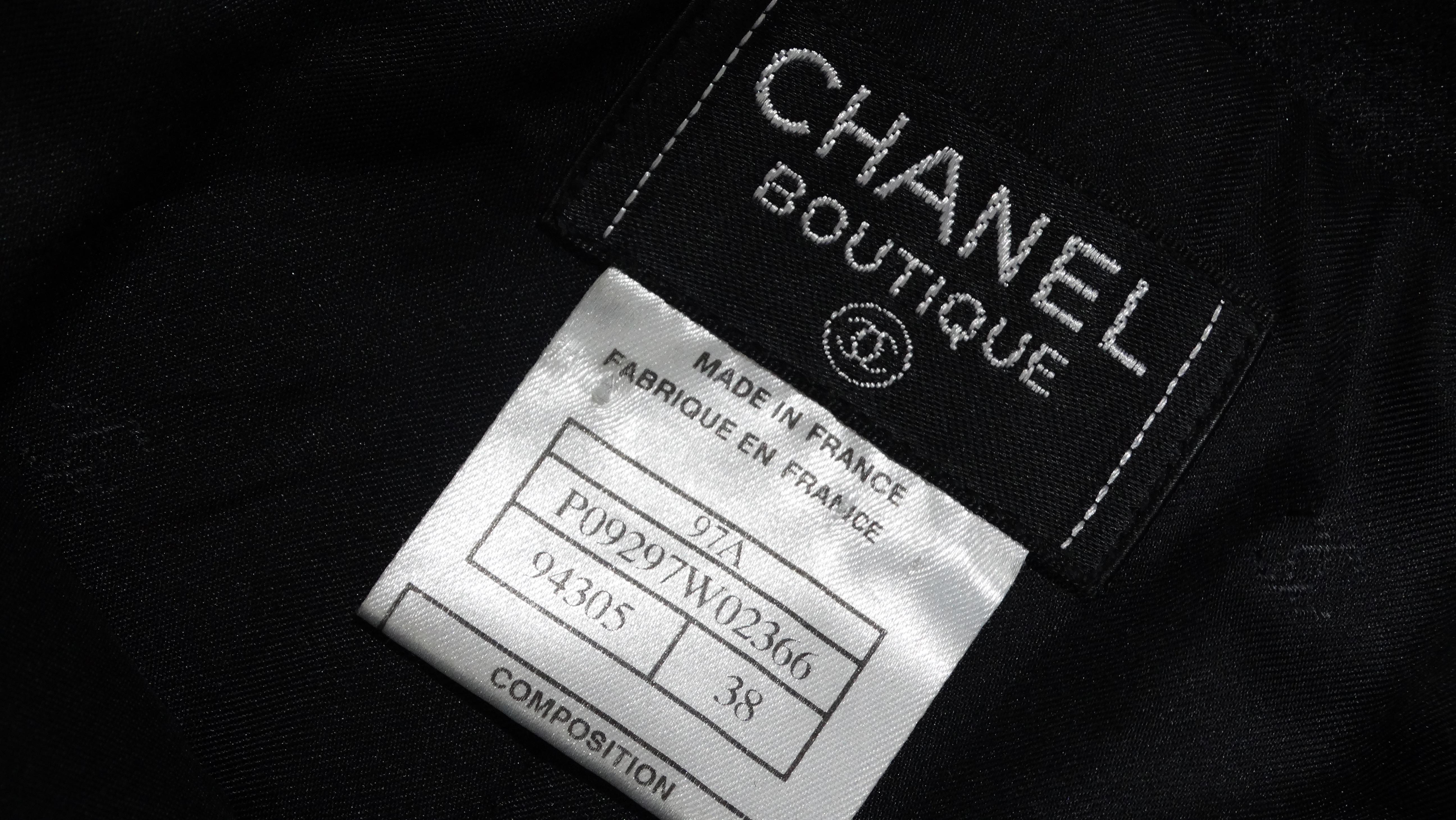 Women's Chanel 1997 Tuxedo Vest