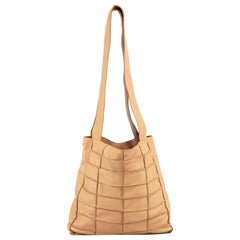 Chanel 1997 Vintage Beige Leather Patchwork Bag