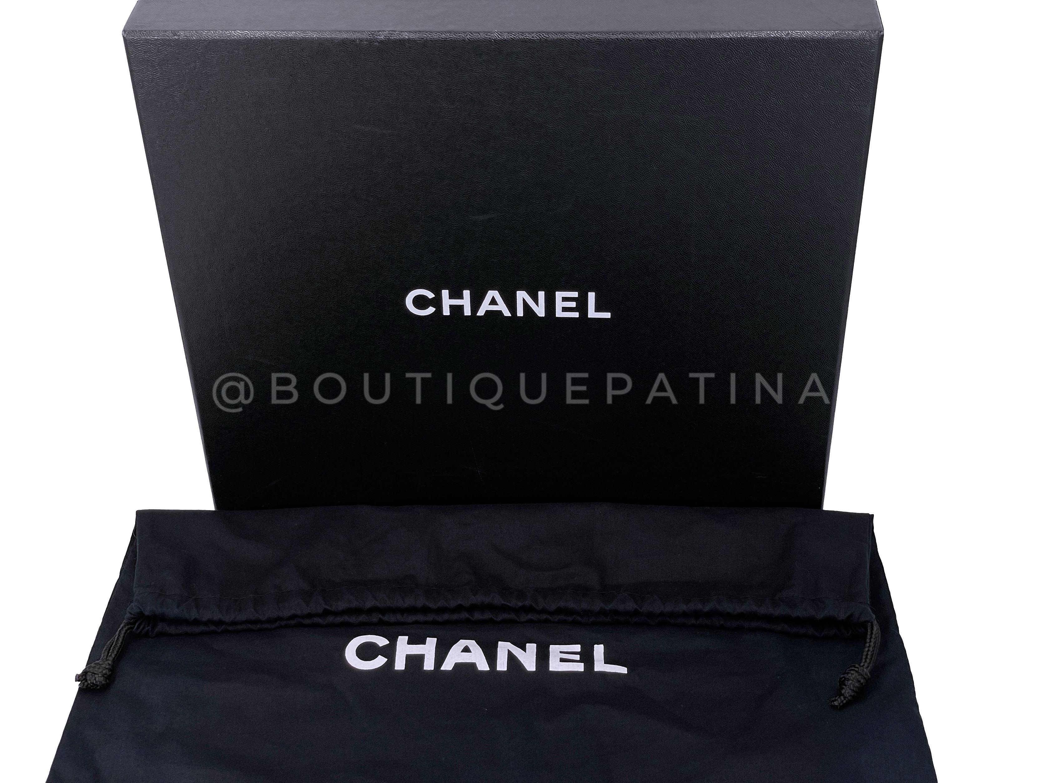 Chanel 1997 Vintage Black Caviar Kelly Flap Parent Bag 24k GHW 67702 For Sale 10
