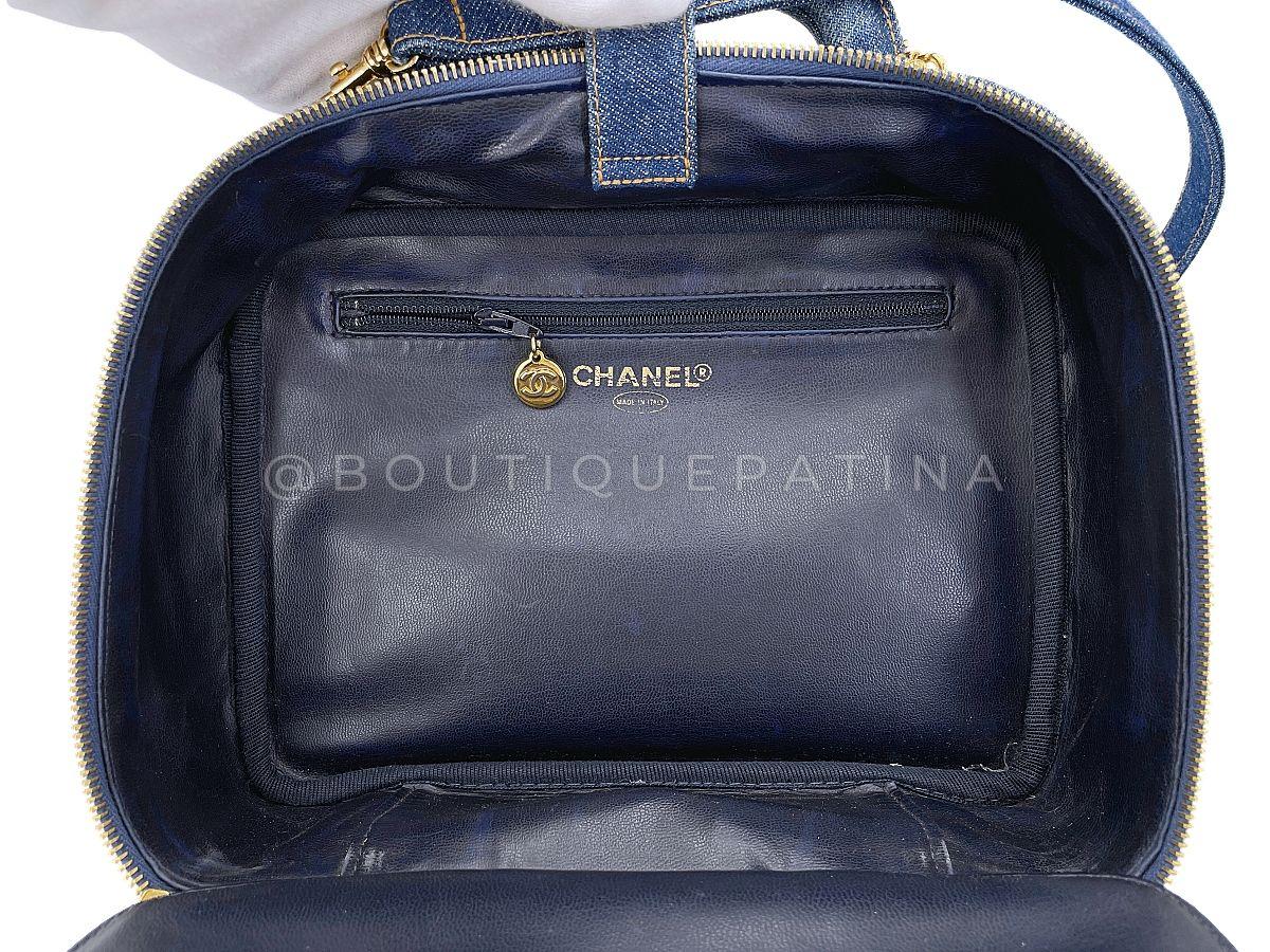 Chanel 1997 Vintage Blue Denim 