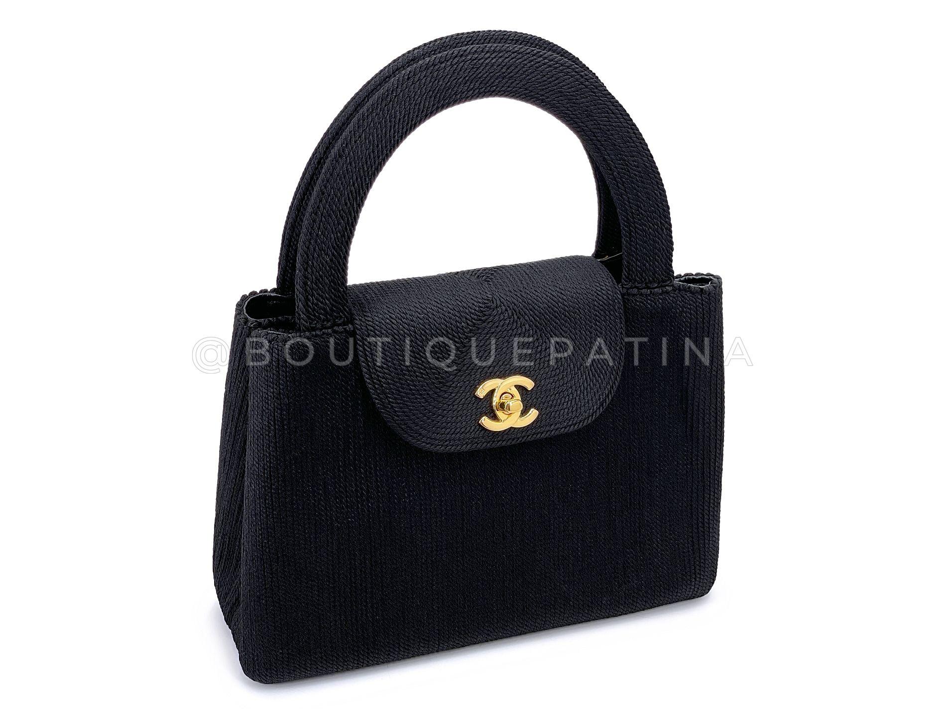 Store item: 68386
Boutique Patina specializes in sourcing and curating the best condition preowned vintage Chanel leather treasures by searching closets around the world.

One of our favorite vintage treasures is this Chanel 1997 Vintage Silk Rope