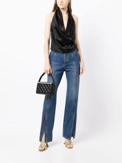 Chanel 1997 Vintage Top Handle Kelly Frame Vanity Box Bag