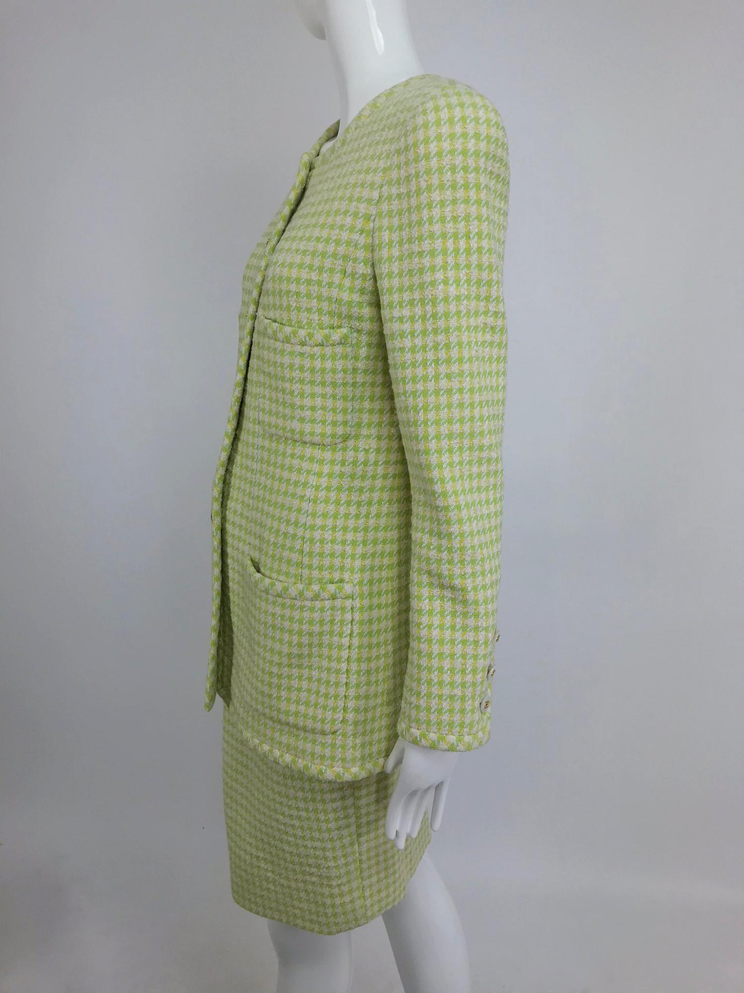 Chanel 1997P Long Silhouette four pocket jacket and skirt 42 5