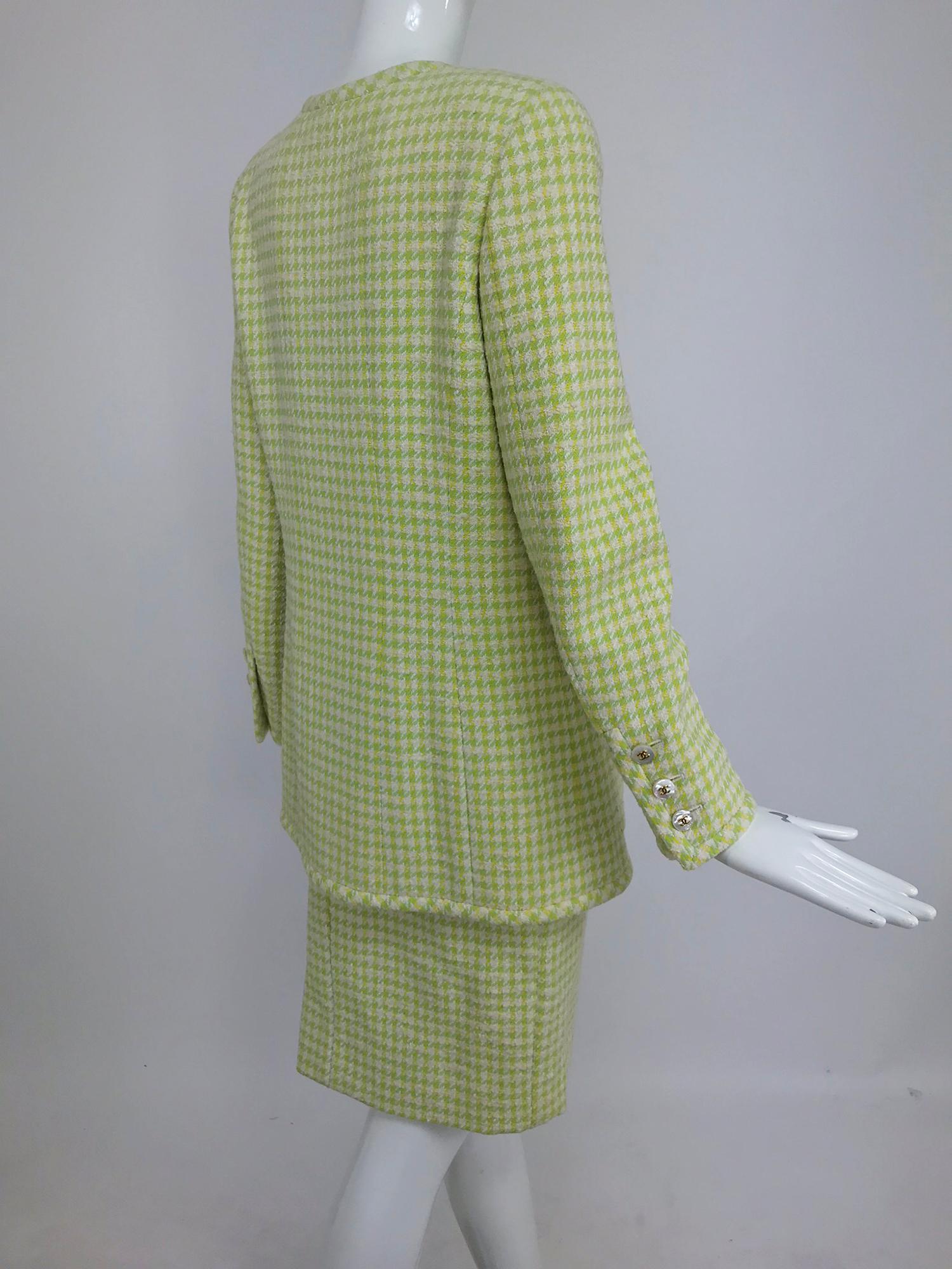 Women's Chanel 1997P Long Silhouette four pocket jacket and skirt 42