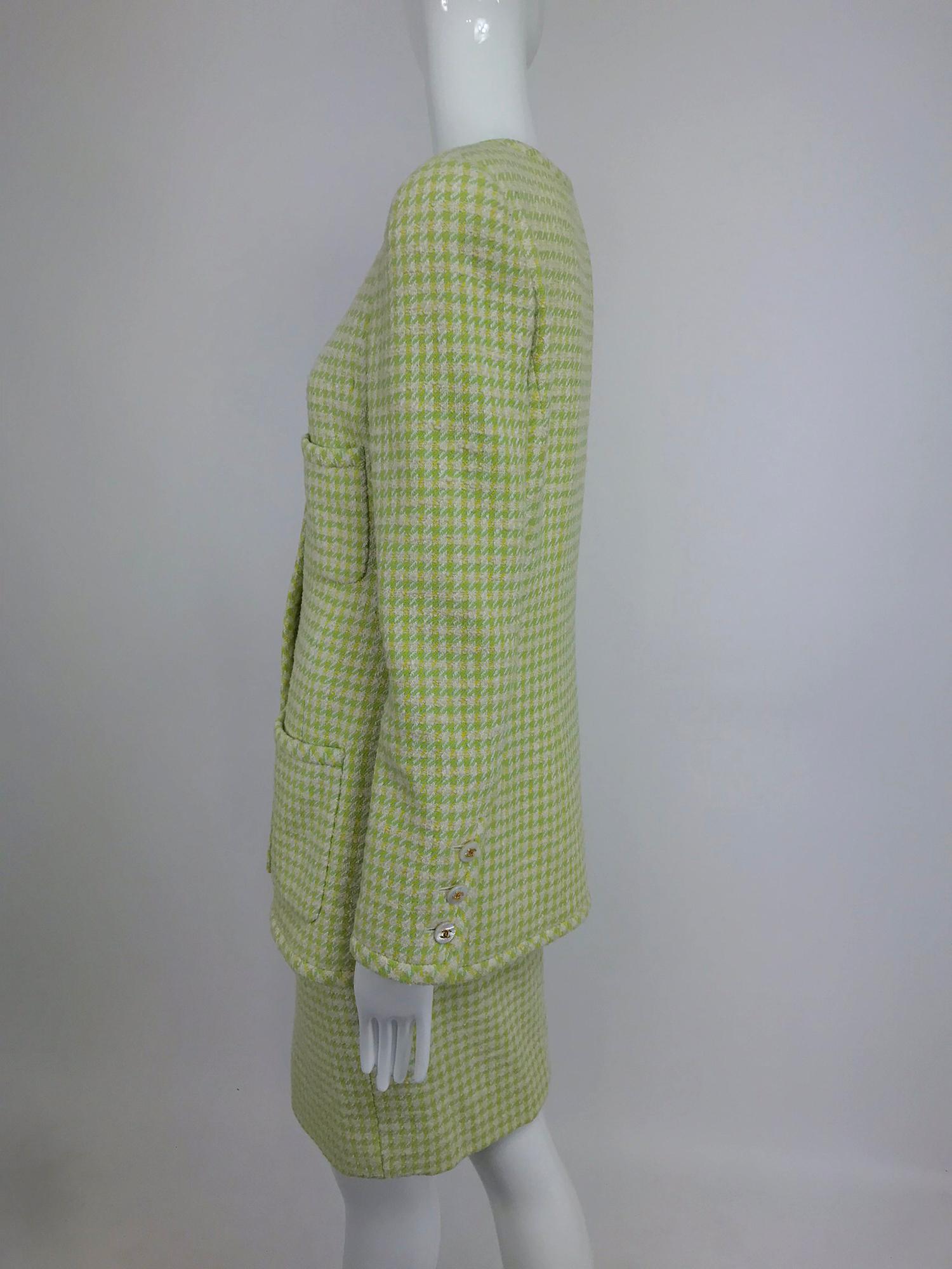 Chanel 1997P Long Silhouette four pocket jacket and skirt 42 4