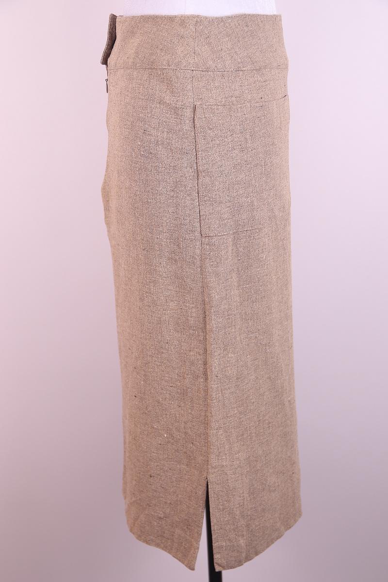 Chanel 1998 98P linen skirt In Good Condition For Sale In Алматинский Почтамт, KZ