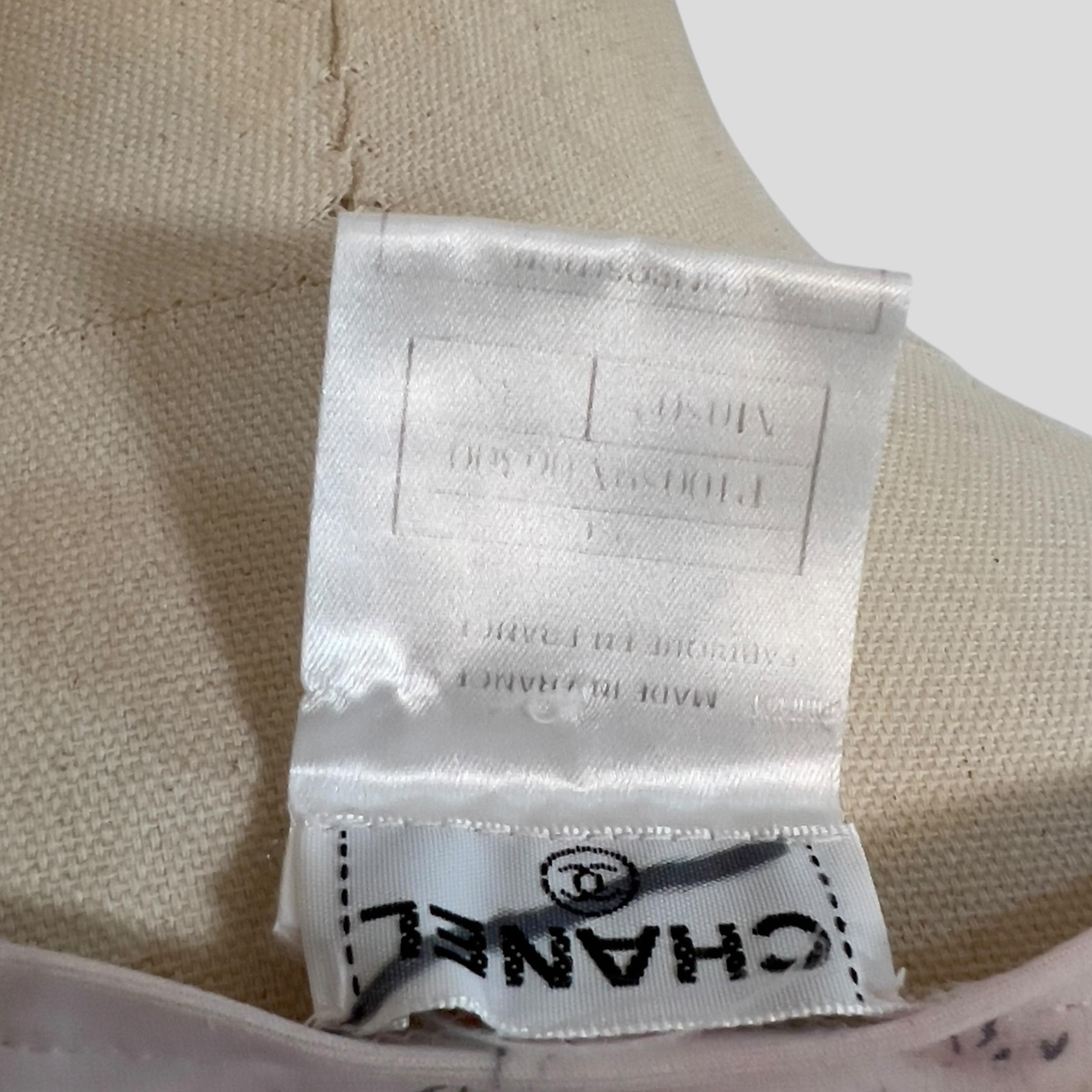 Chanel 1998 Cruise Ivory Camellia Print Dress by Karl Lagerfeld 1