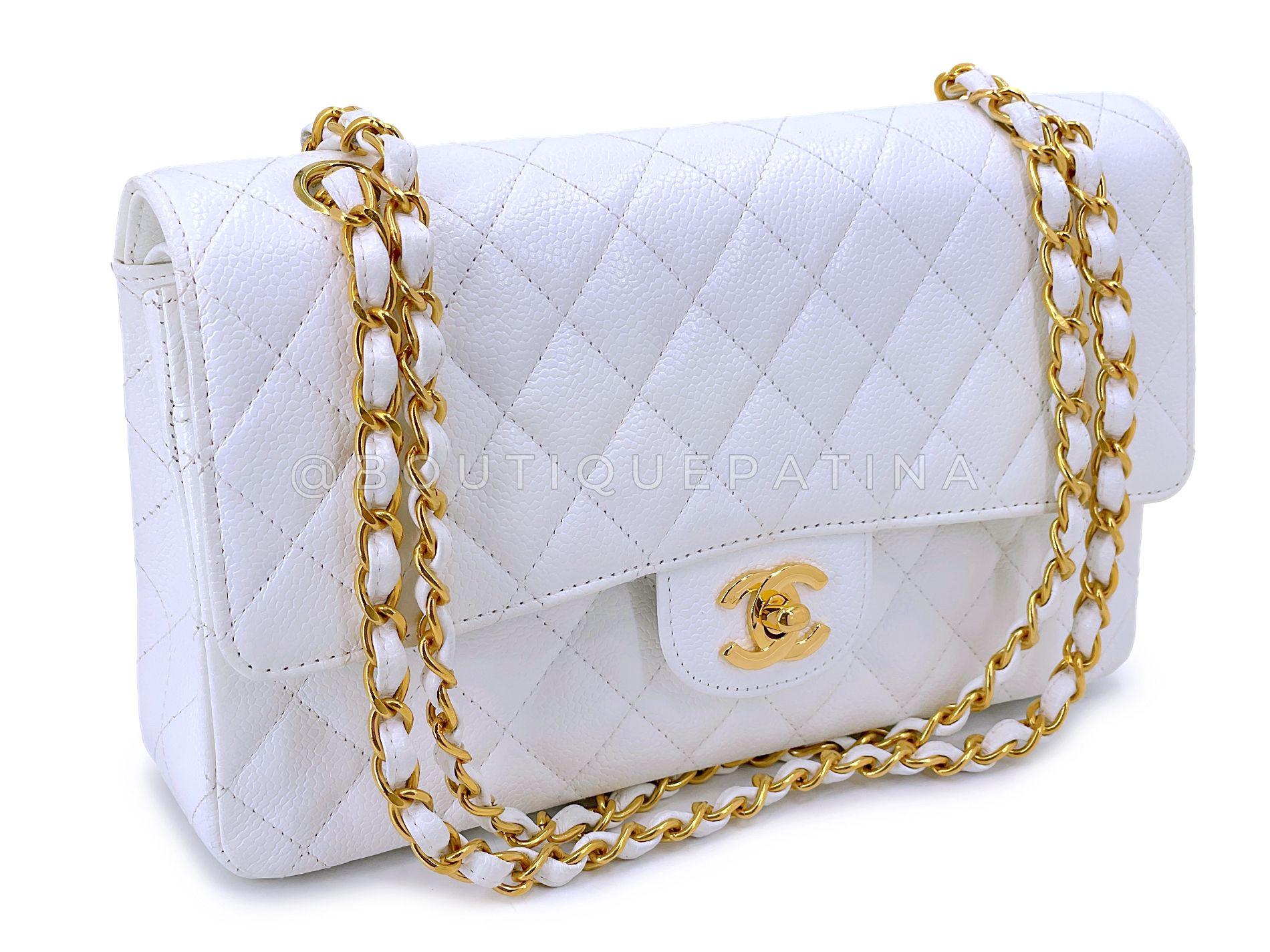 Store item: 68618
One of the most coveted of vintage Chanel flaps, nearly 30 years old and in excellent condition. 

The iconic holy grail bag is the Chanel Classic Flap. Coveted for its simplicity and elegance - woven chain double strap that can be