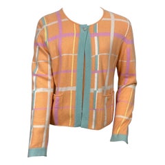 Chanel 1999 Cruise Collection'S Set di maglioni in cashmere color melone e pastello - Taglia 42