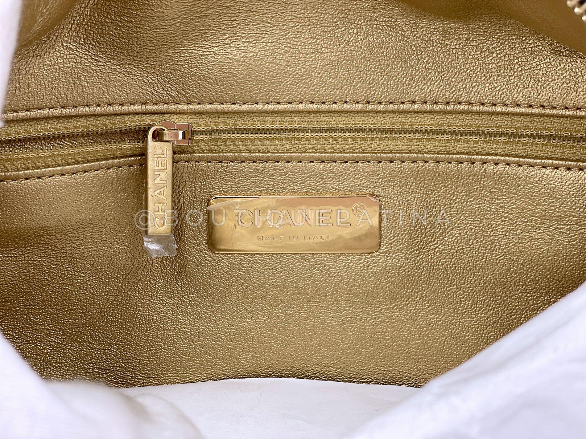 Chanel 19A Nero All About Chains Perla Marsupio GHW Egitto 67635 in vendita 5