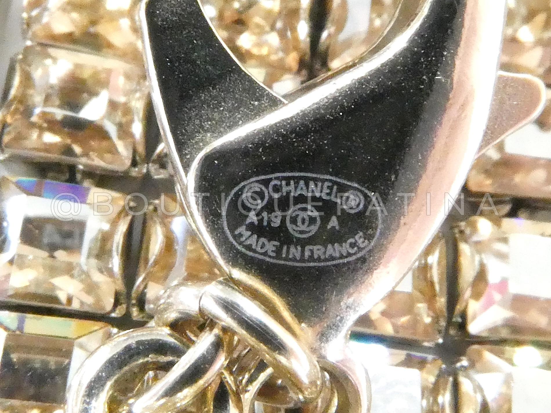 Chanel 19A Egipto Collar Limitado Malla Cristal Arco Iris Strass Grande 67558 1