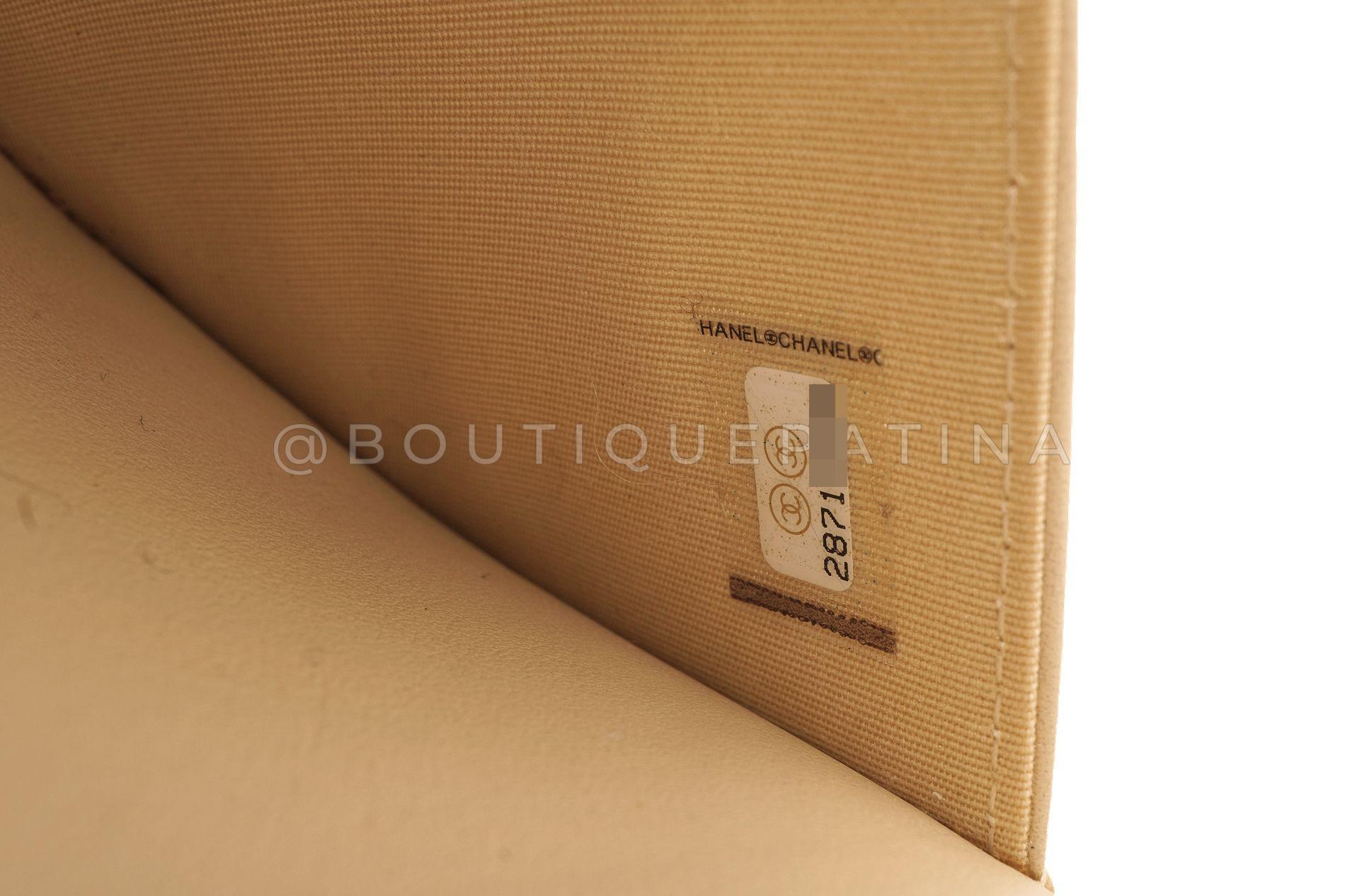 Chanel 19A WOC Brieftasche an Kette Set Bag 68024 aus Tweed mit Hahnentrittmuster in Beige und Schwarz im Angebot 8