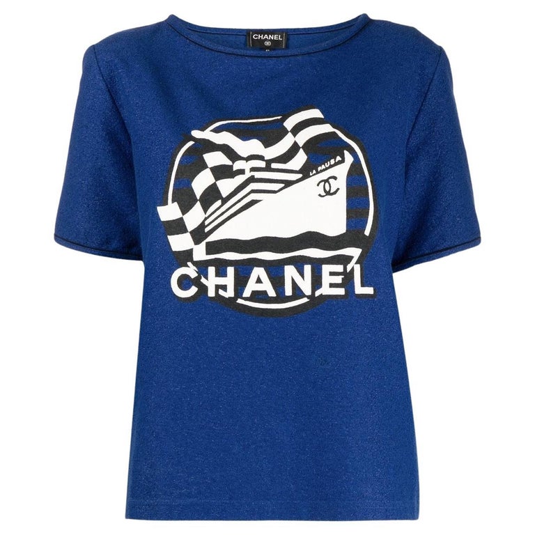 Chanel La Pausa Resort Blue Grey Tweed Collarless Jacket For Sale at  1stDibs