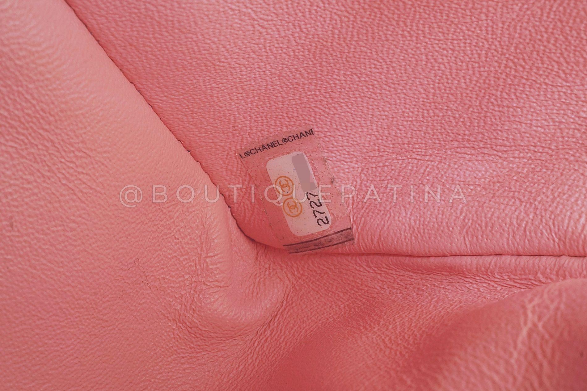 Chanel 19C Pink Tweed Boucle Rectangular Mini Flap Bag GHW 68027 8