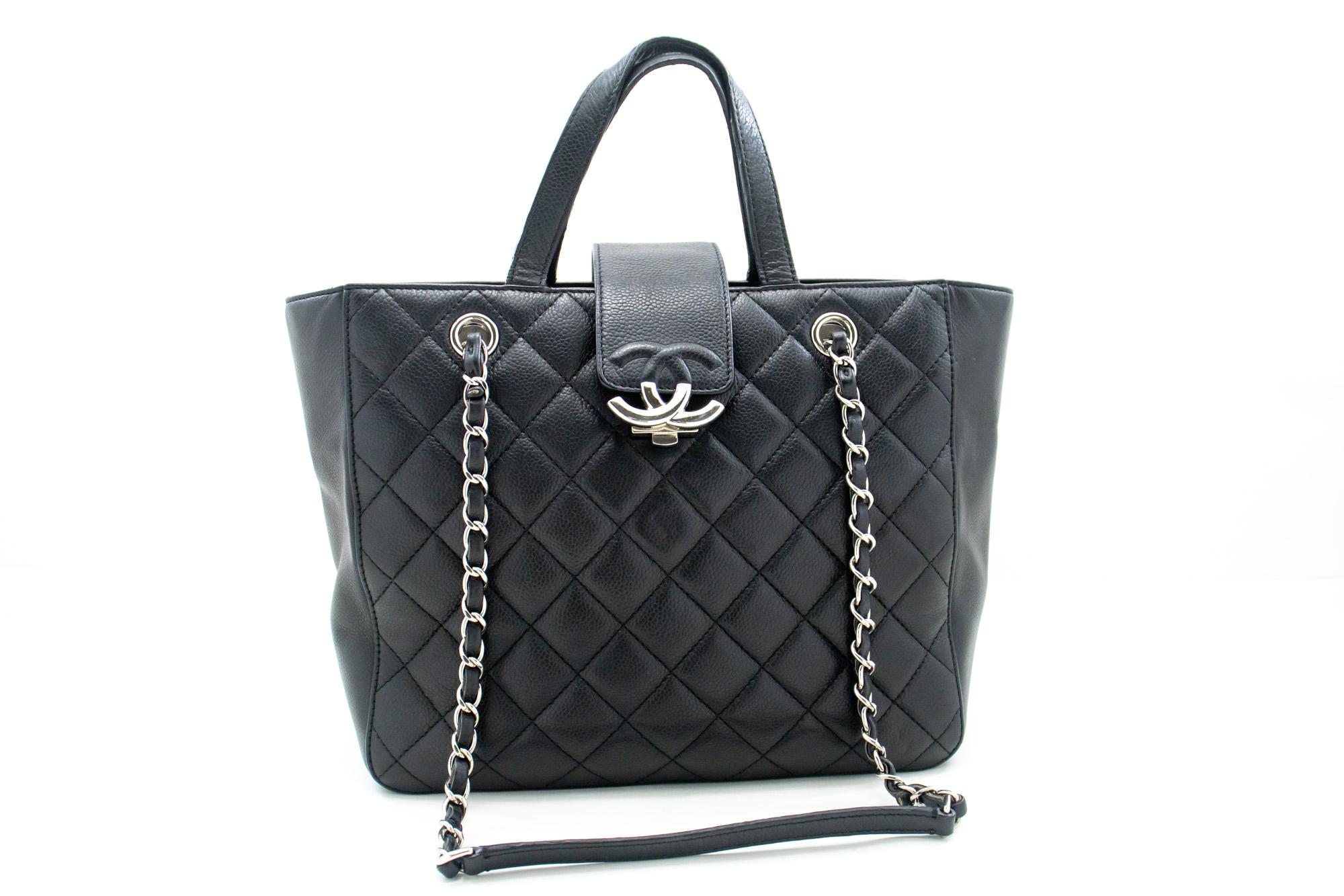 An authentic CHANEL 2 Way Chain Shoulder Bag Handbag Tote Black Caviar Quilted. The color is Black. The outside material is Leather. The pattern is Solid. This item is Contemporary. The year of manufacture would be 2016.
Conditions & Ratings
Outside